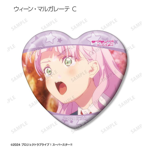 『ラブライブ!スーパースター!!』トレーディング ウィーン・マルガレーテオンリー 場面写ハート型缶バッジ(単位/BOX)